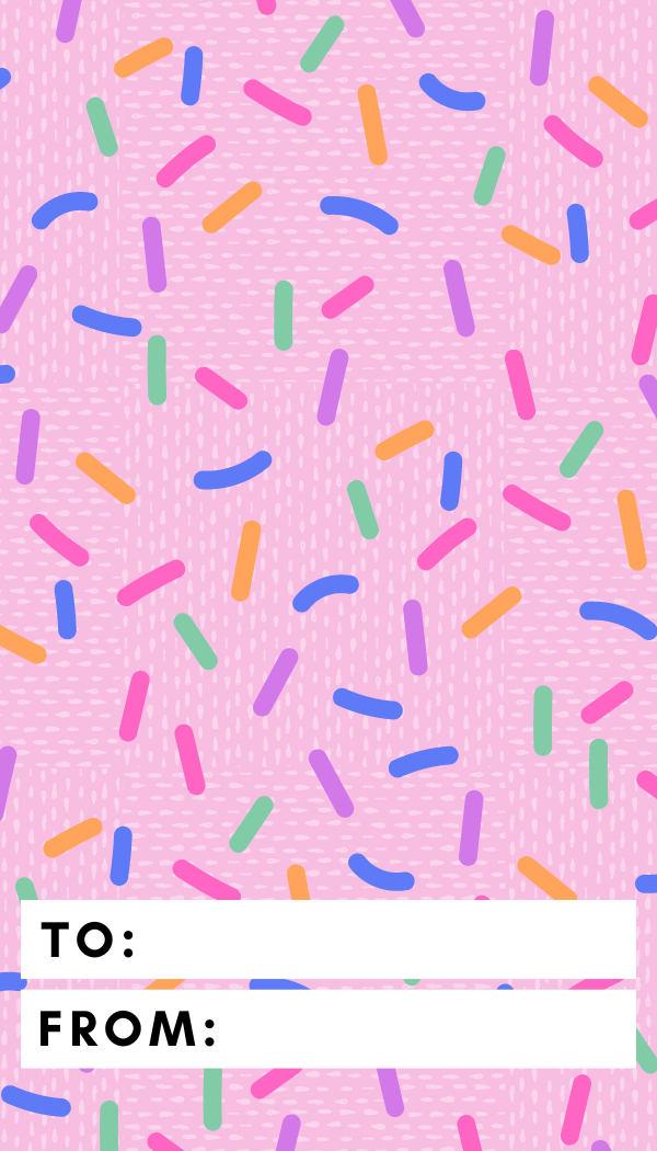 Glitter Ccrumb Gift Tag