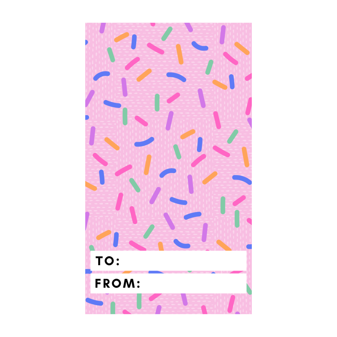 Glitter Ccrumb Gift Tag